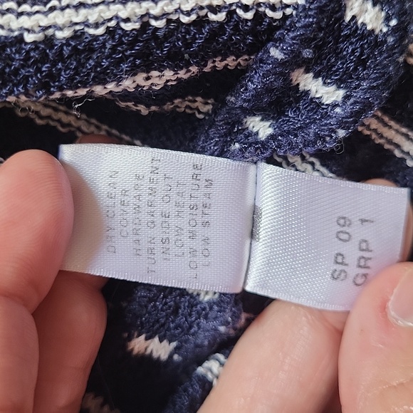 St john striped navy knit top large - Picture 5 of 6